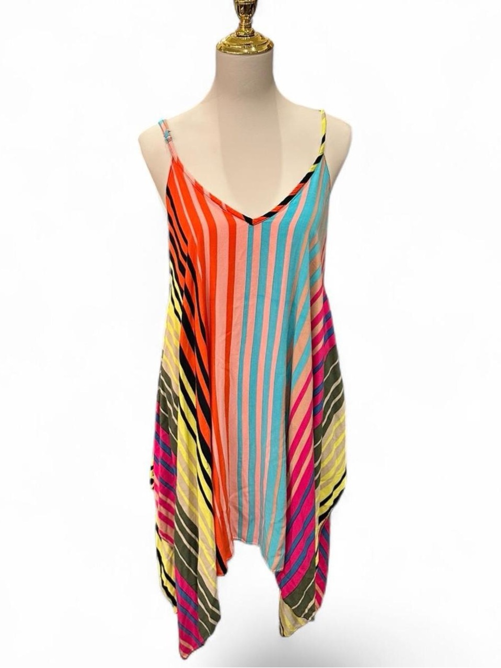 Anna & Ava Striped Colorful Mini Dress